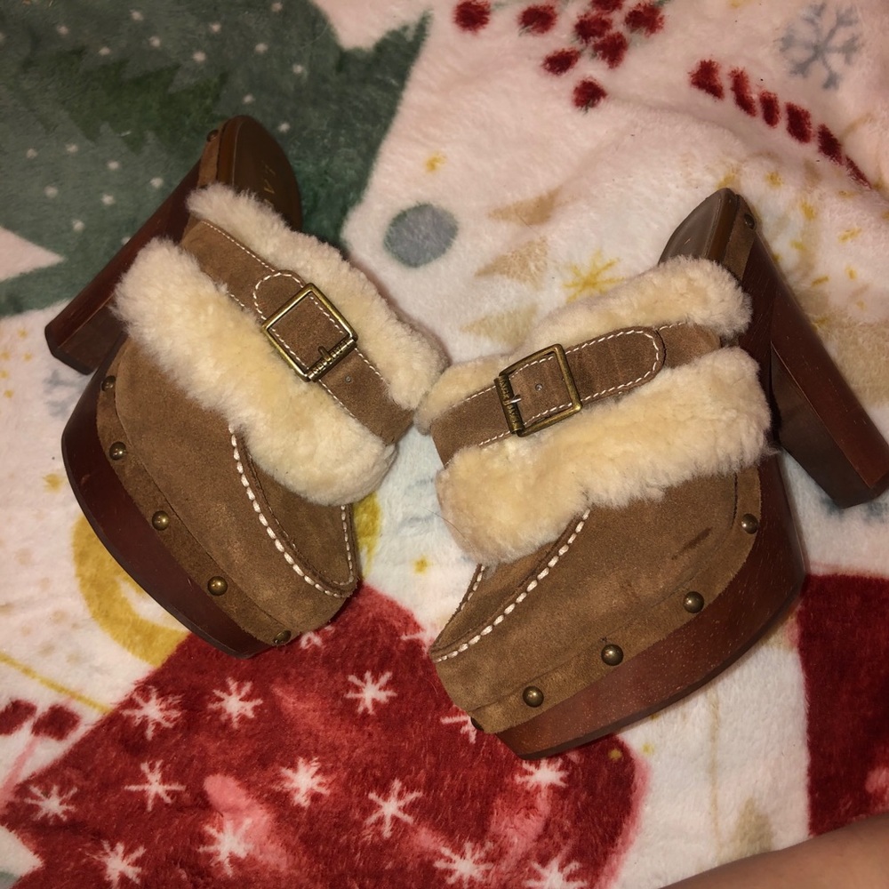 Lauren ralph lauren lrl fur lined clogs - Picture 2 of 8